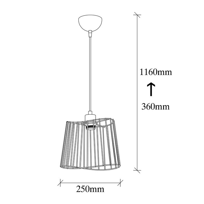 Opviq Lámpara de araña industrial negra con altura ajustable Opviq Lámpara de araña industrial negra con altura ajustable